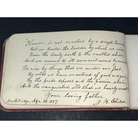 4 Antique Books Autograph 1880s Northbridge MA The Gold Bug Edgar Allan Poe +2 - Picture 8 of 16